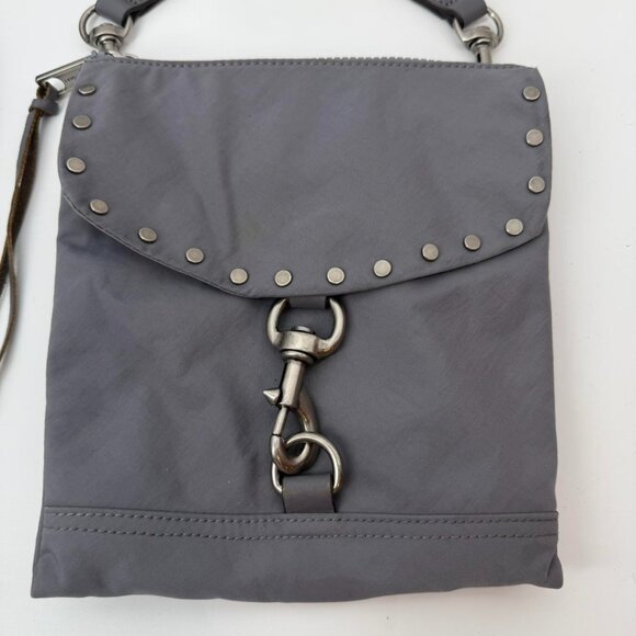 Rebecca Minkoff grey crossbody bag with studded details main image 6